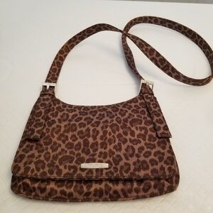 Nine West Brown Leopard Print Mini Shoulder Bag